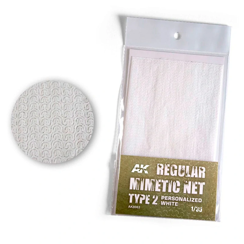 AK Camouflage Net Personalized White Type 2 / Maskovací síť