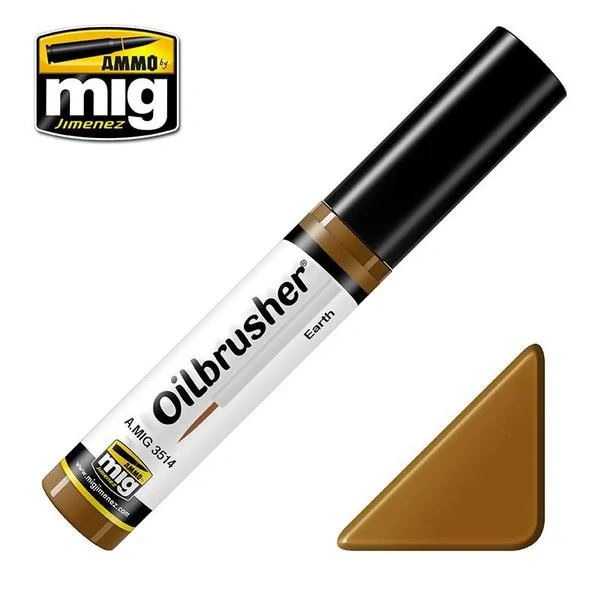 Ammo Mig Oilbrusher Earth / Zemitá