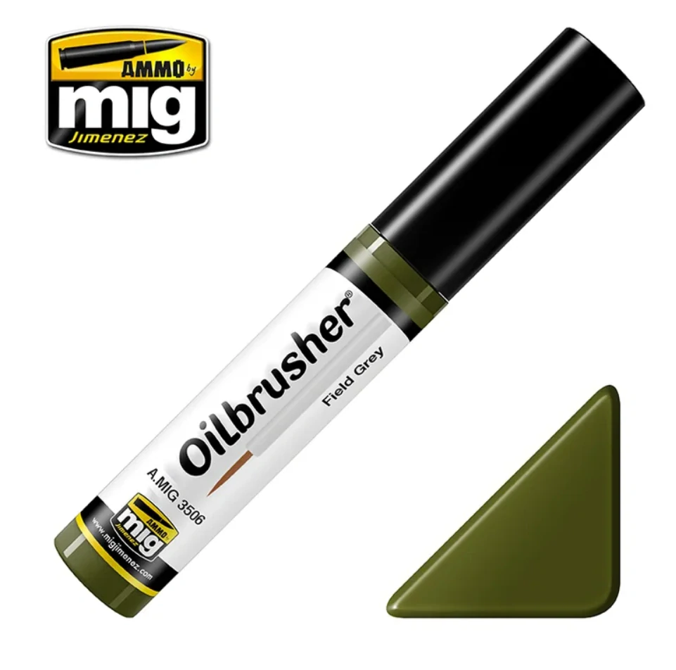 Ammo Mig Oilbrusher Field Green / Polní zelená