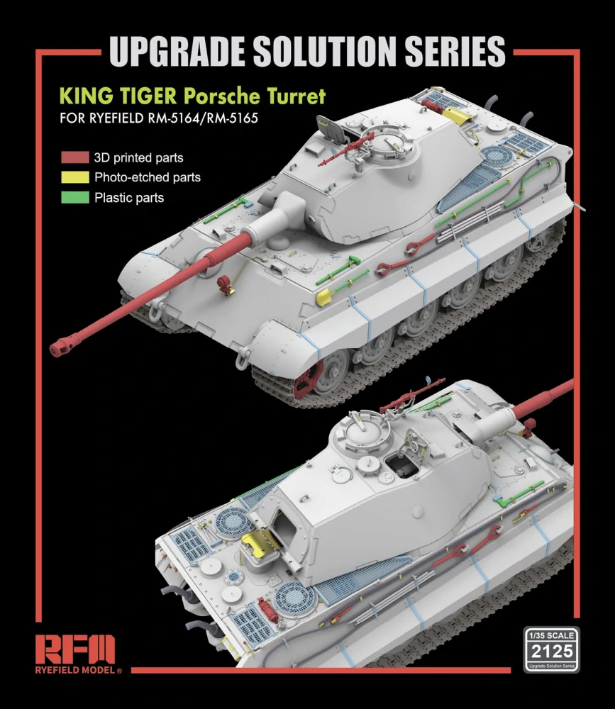 RFM Upgrade set for King Tiger Porsche RFM5164, -5165 1/35 (Předobjednávka listopad)