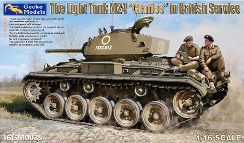 Gecko Light Tank M24 "Chaffee"in British Service 1/16 (Předobjednávka prosinec)