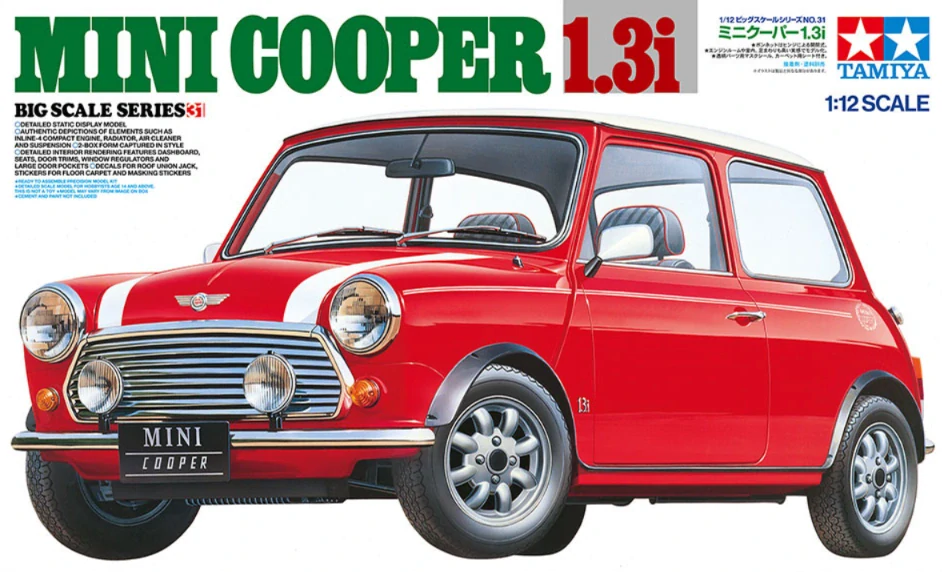 Tamiya Mini Cooper 1.3i 1/12 (Předobjednávka září/říjen)