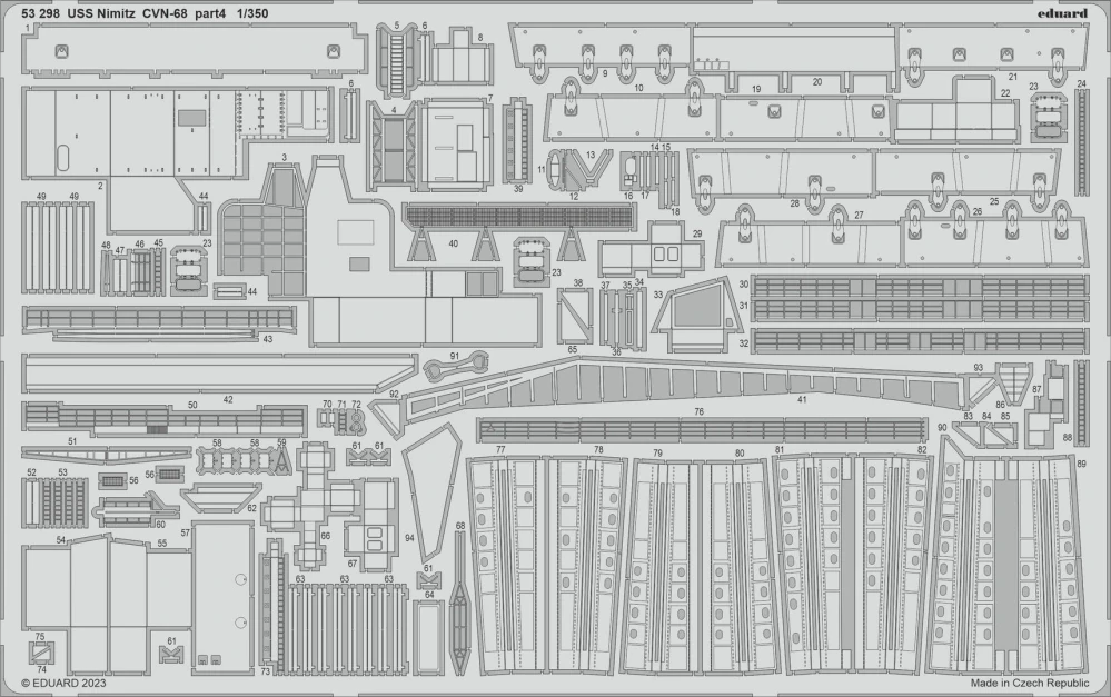 Eduard USS Nimitz CVN-68 část 4. - detail set 1/350