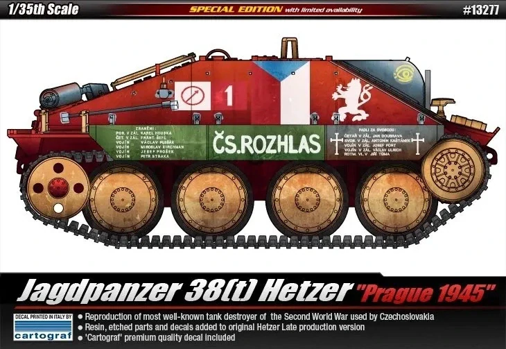 Academy Jagdpanzer 38(t) Hetzer "Prague 1945" 1/35