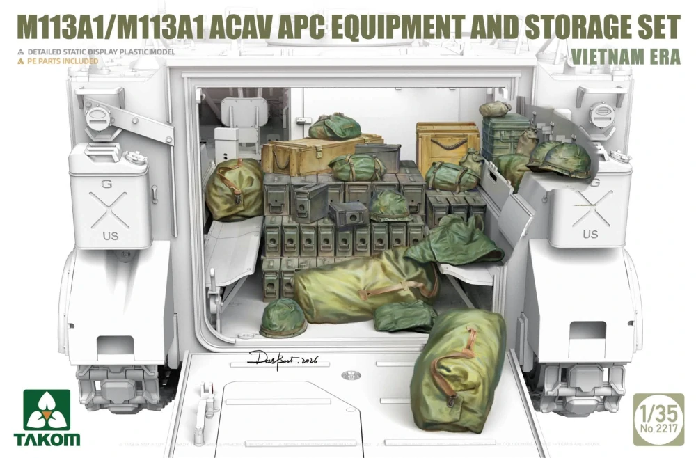 Takom M113A1/M113A1 ACAV APC Equipment+storage set 1/35 (Předobjednávka listopad/prosinec)