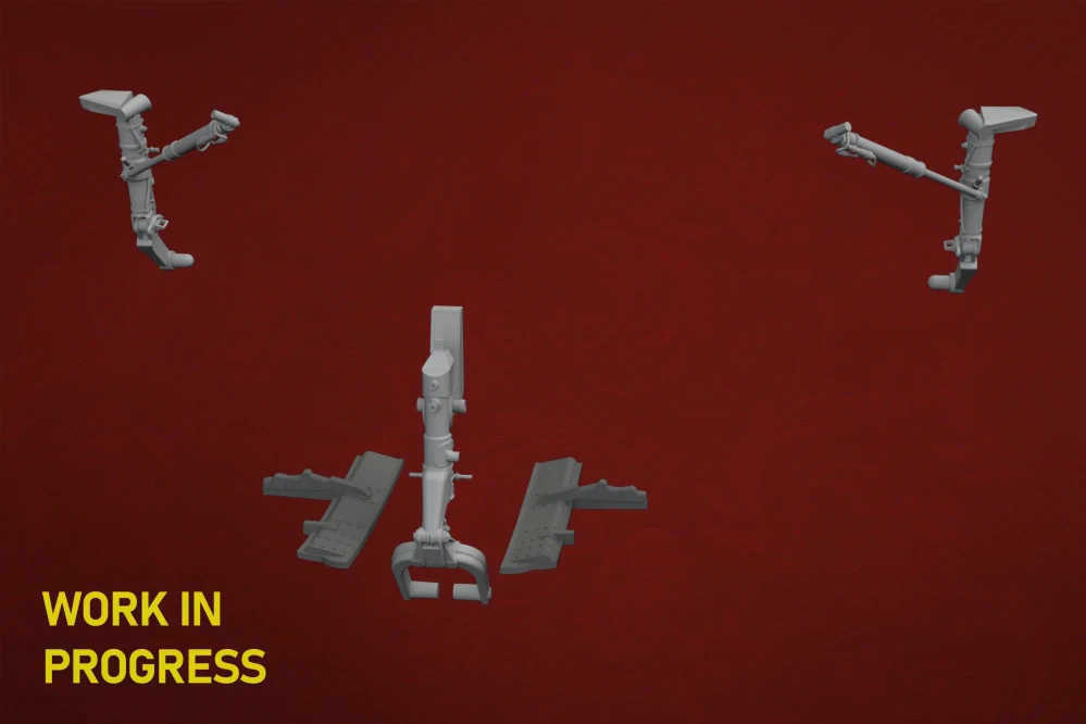 Eduard MiG-15 undercarriage legs PRINT 1/48 (Předobjednávka prosinec)