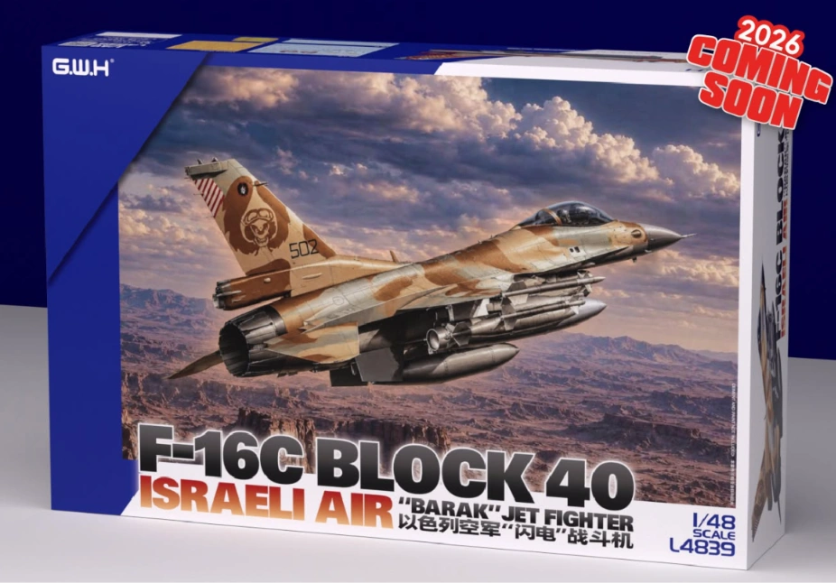 G.W.H F-16C Block 40 "Barak" Jet Fighter 1/48 (Předobjednávka listopad/prosinec)
