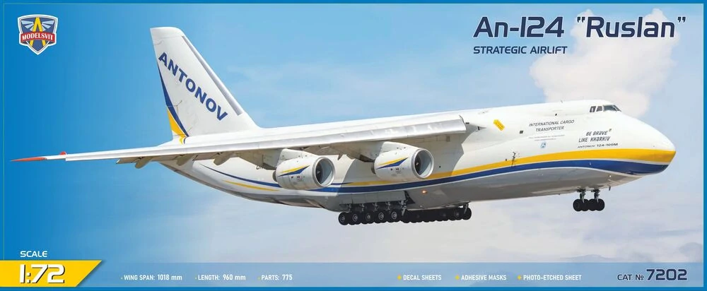ModelSvit An-124 Ruslan Strategic airlift 1/72 (Předobjednávka)