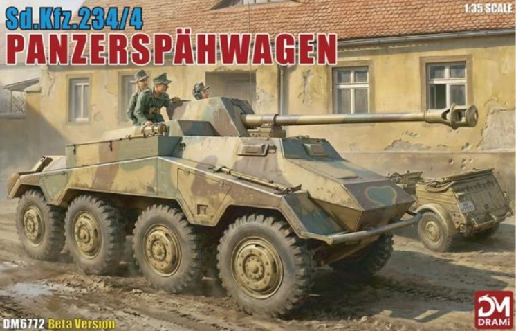 DRAMi Sd.Kfz. 234/4 Panzerspähwagen 1/35 (Předobjednávka listopad/prosinec)