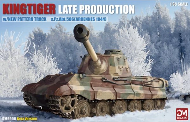 DRAMi Kingtiger late production s.Pz.Abt.506 Ardennen 1/35 (Předobjednávka listopad/prosinec)