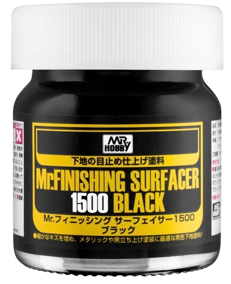 Mr. Finishing Surfacer 1500 Black (primer) / Stříkací tmel černý 40ml