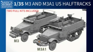 Andy's HHQ M3 / M3A1 U.S. WWII Halftrack DOUBLE COMBO 1/35 (Předobjednávka srpen)