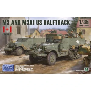 Andy's HHQ M3 / M3A1 U.S. WWII Halftrack DOUBLE COMBO 1/35