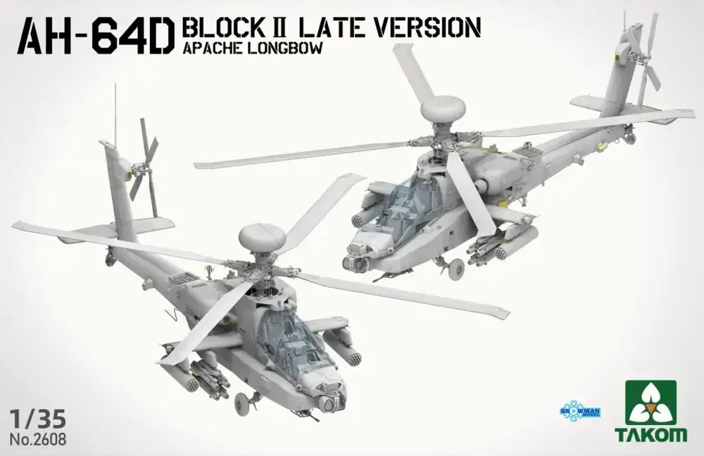 Takom AH-64D Attack Helicopter Apache Longbow Block II Late Version 1/35
