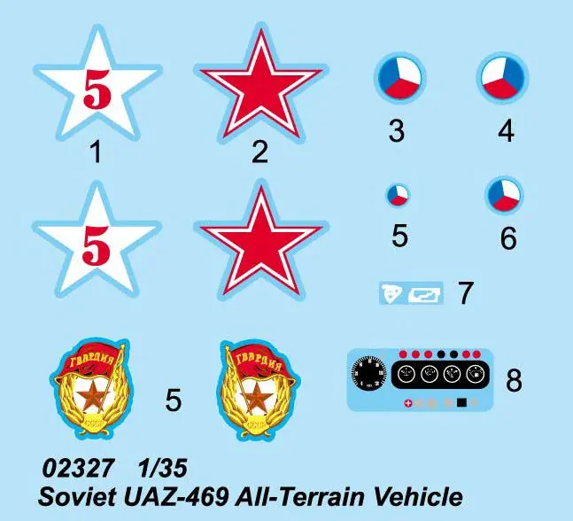 Trumpeter Soviet UAZ-469 All-Terrain Vehicle (ČR) 1/35