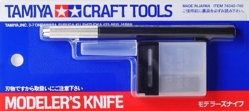 Tamiya Modelářský nůž s výměným ostřím + 25ks čepelí
