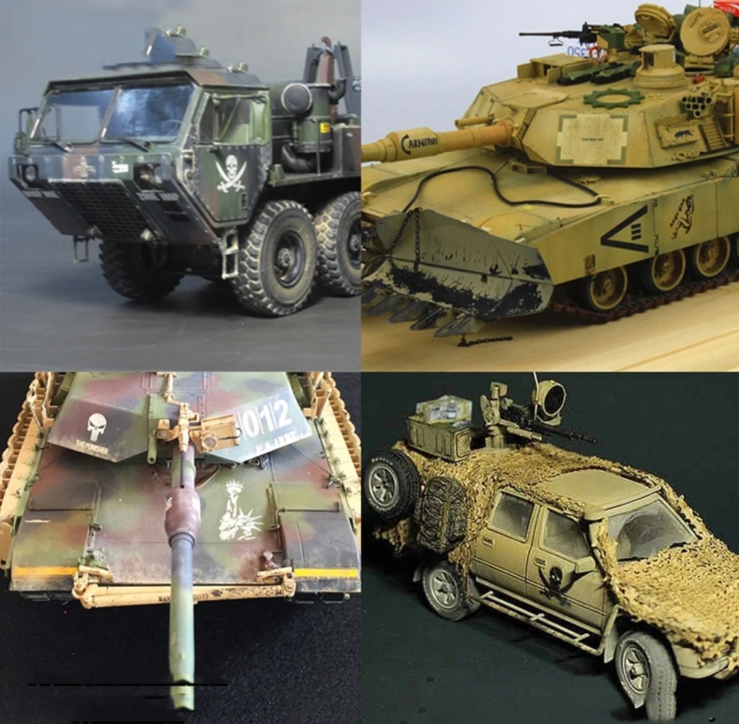 Nerez stříkací šablona - Kamuflážní 1/35 1/100