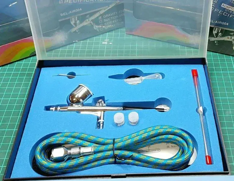Belkits Double Action Airbrush Set 0.2mm + 0.3mm + 0.5mm
