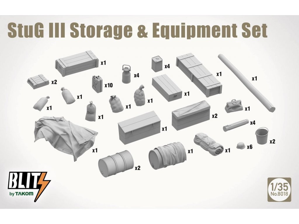 Takom StuG III Storage & Equipment set 1/35