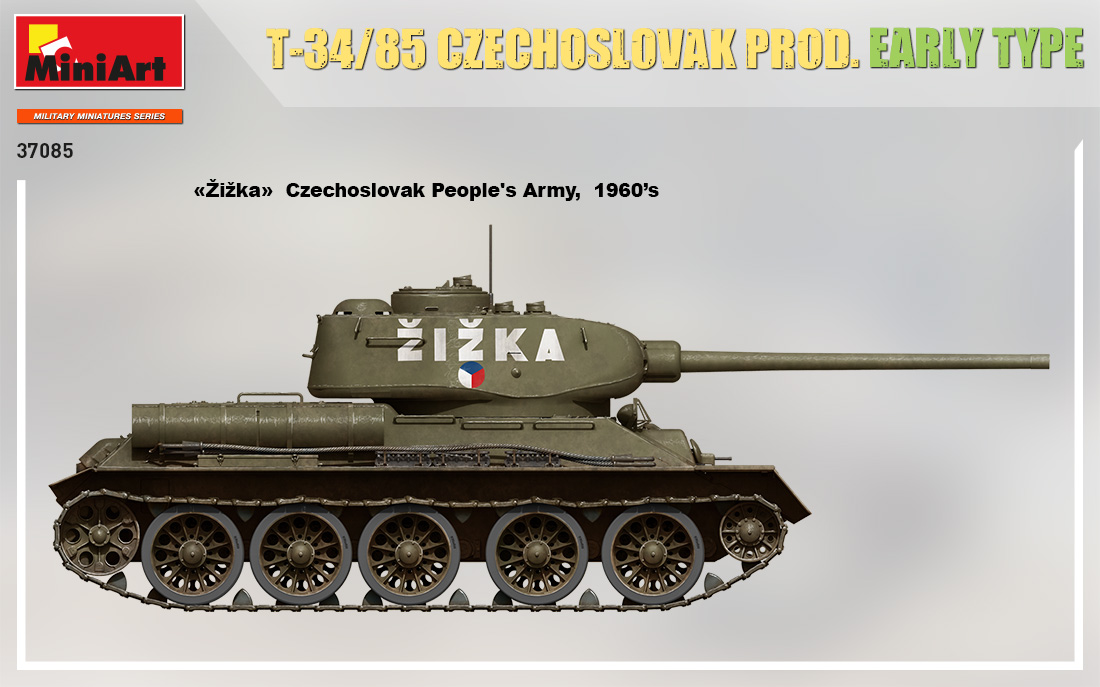 MiniArt T-34-85 Czechoslovak Prod. Early Type (ČR) 1/35