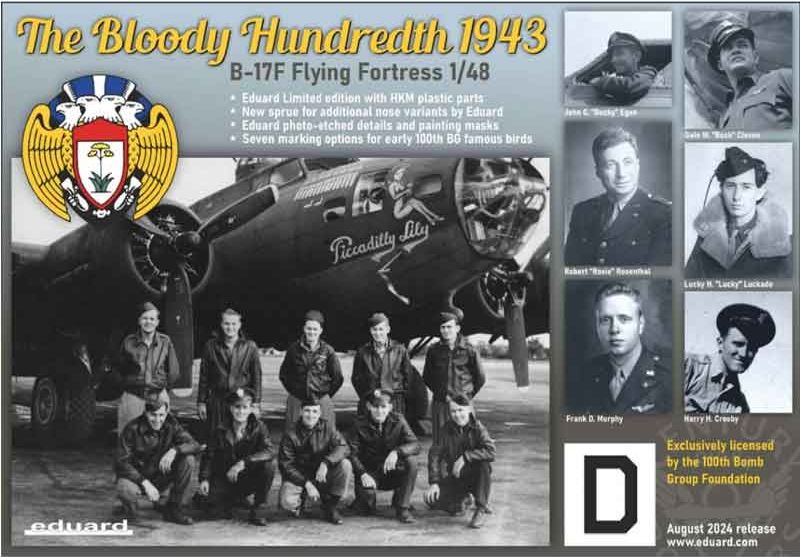 Eduard B-17F The Bloody Hundredth 1943 Limited! 1/48
