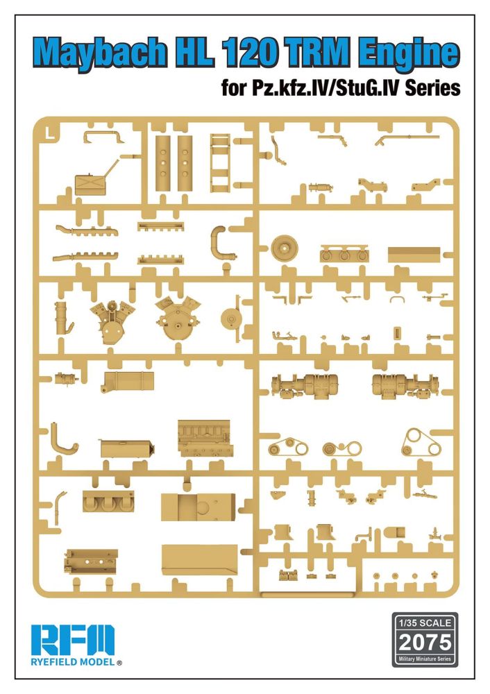 RFM Maybach HL 120 Trm engine For Pz.Kfz.IV/ Stug.IV series 1/35