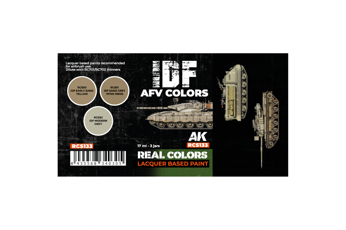 AK IDF AFV Colors set (3x 17ml)