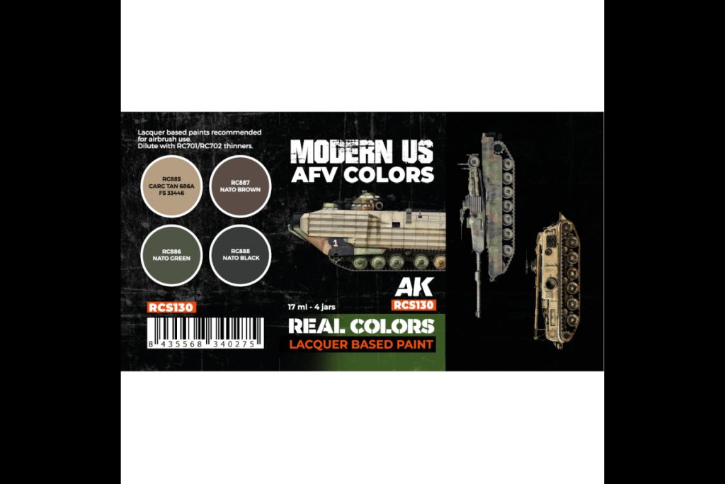 AK US Army Modern AFV Colors set (4x 17ml)