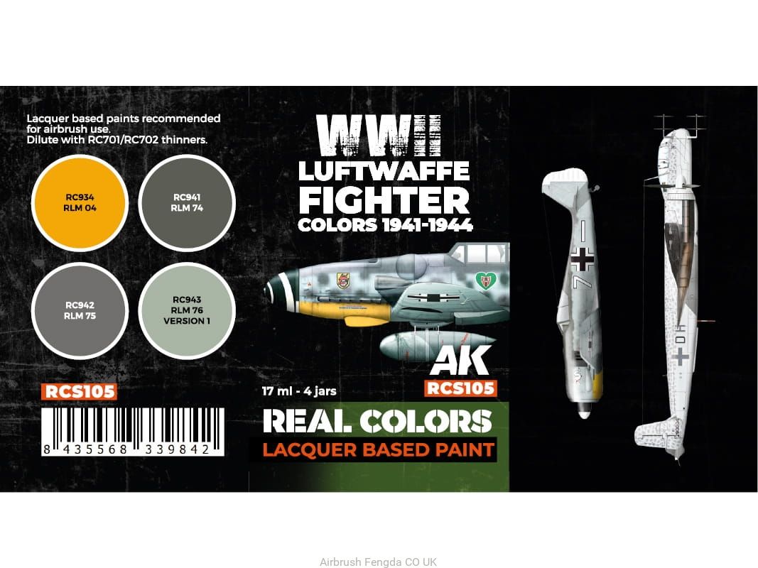 AK Luftwaffe Fighter Colors 1941-1944 set (4x 17ml)