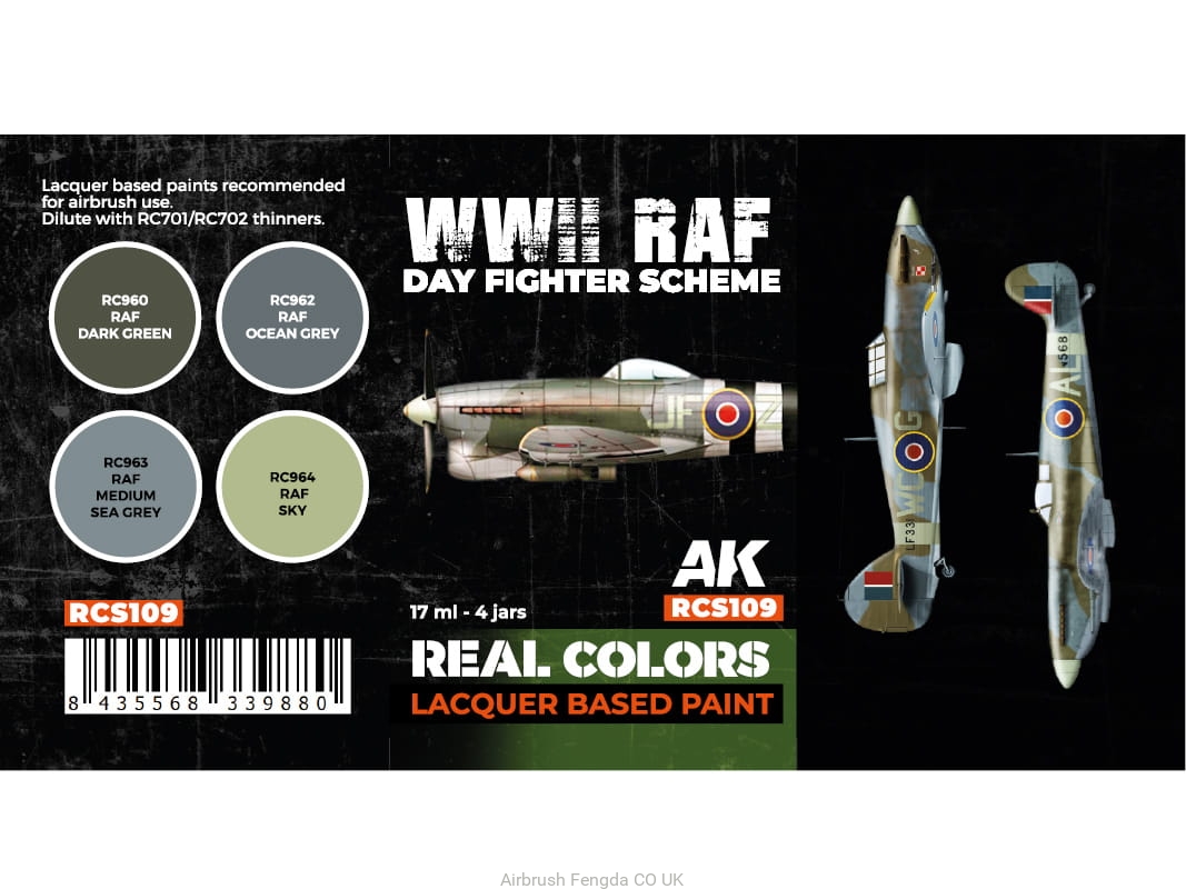 AK WWII RAF Day Fighter Scheme set (4x 17ml)