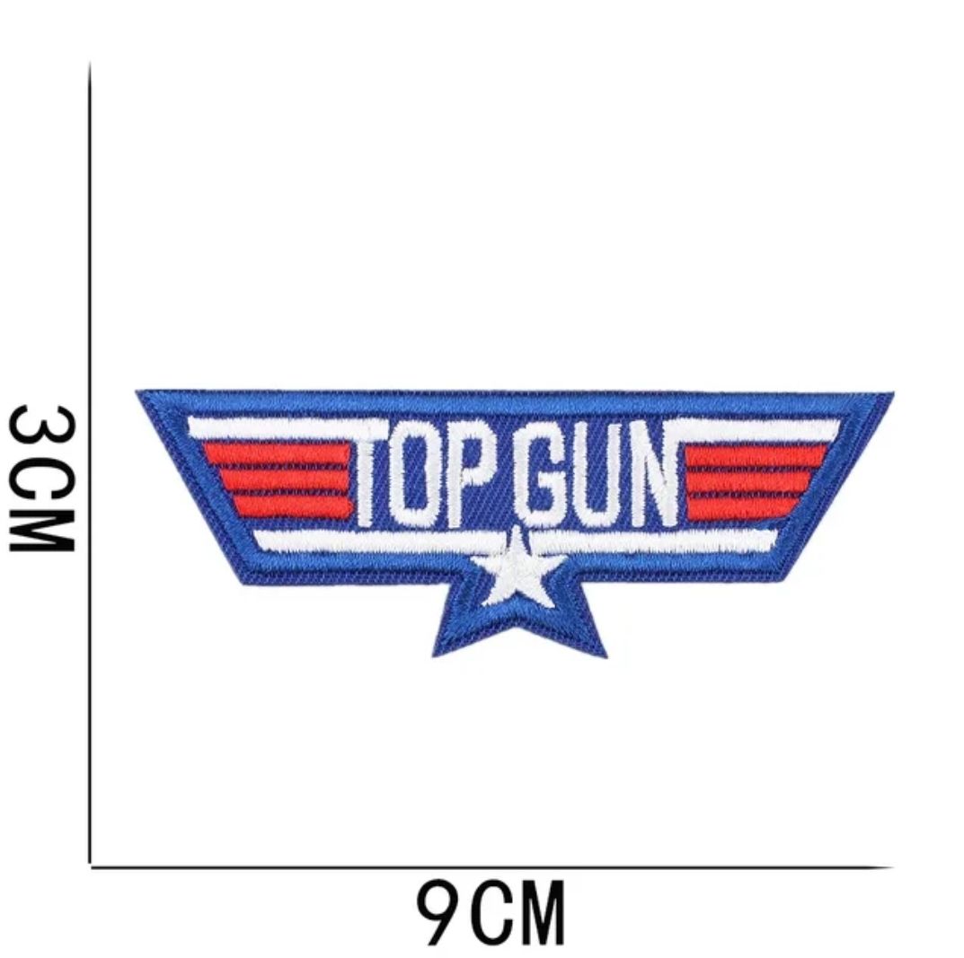 Nášivka TOP GUN - Typ 2 (Nažehlovací)