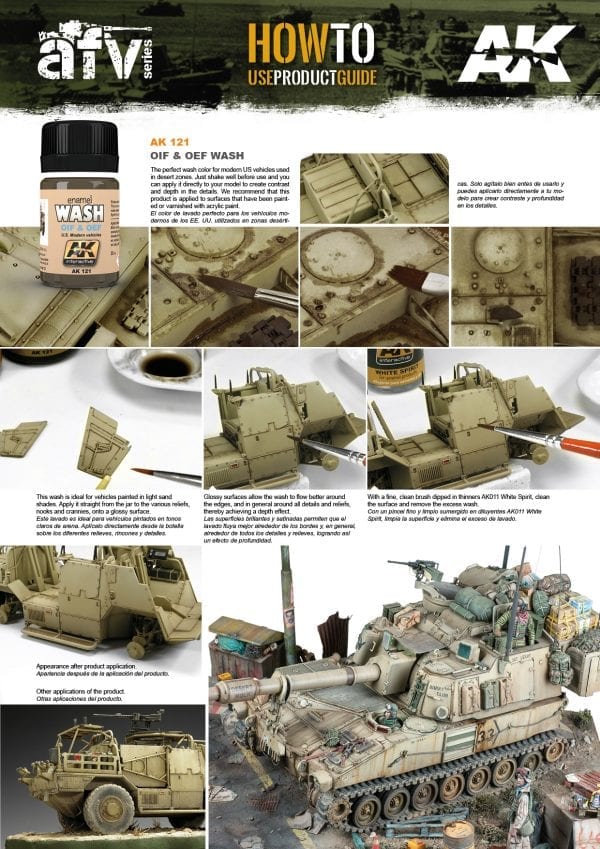 AK OIf & OEF U.S. Modern Vehicles Wash - 35ml / Wash US techniky (současnost)