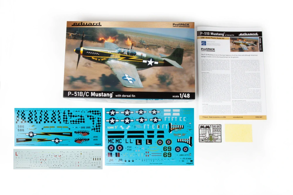 Eduard P-51B/ C Mustang se záďovým stabilizátorem ProfiPACK 1/48
