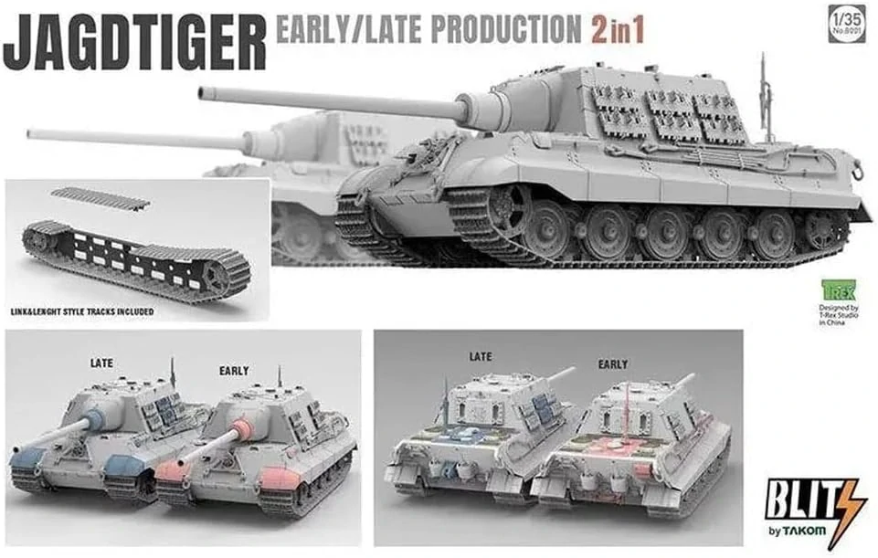 Takom Jagdtiger Sd.Kfz.186 Early / Late production 2 in 1 1/35