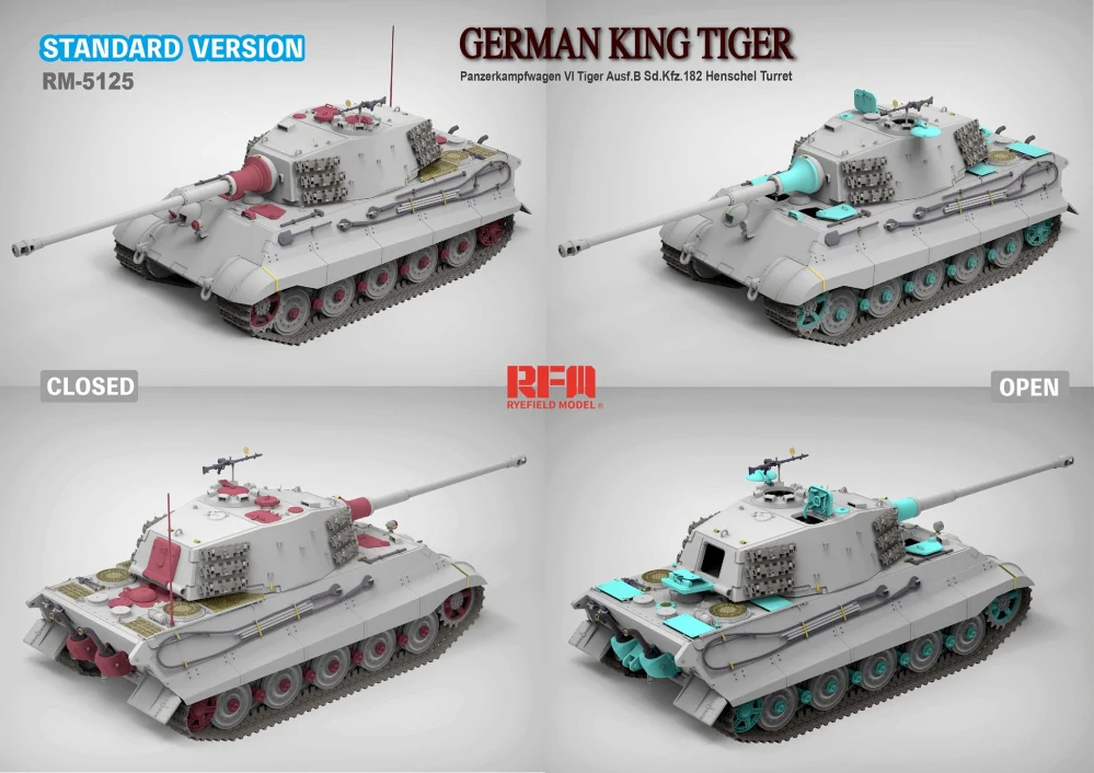 RFM Sd.Kfz.182 Tiger Ausf.B King Tiger (STANDARD V.) 1/35