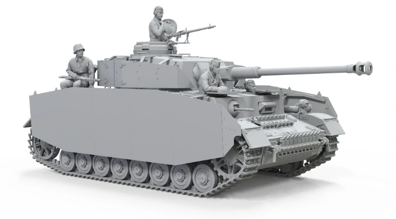Border Model Pz.Kpfw.IV Ausf.H Early/Mid 2 in 1 (+4 Resin figurky!) 1/35