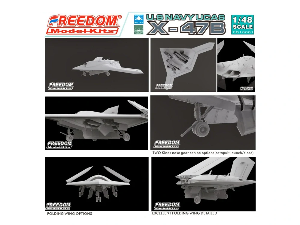 Freedom Model Kits X-47B UCAS (+ Resin figurka!) 1/48