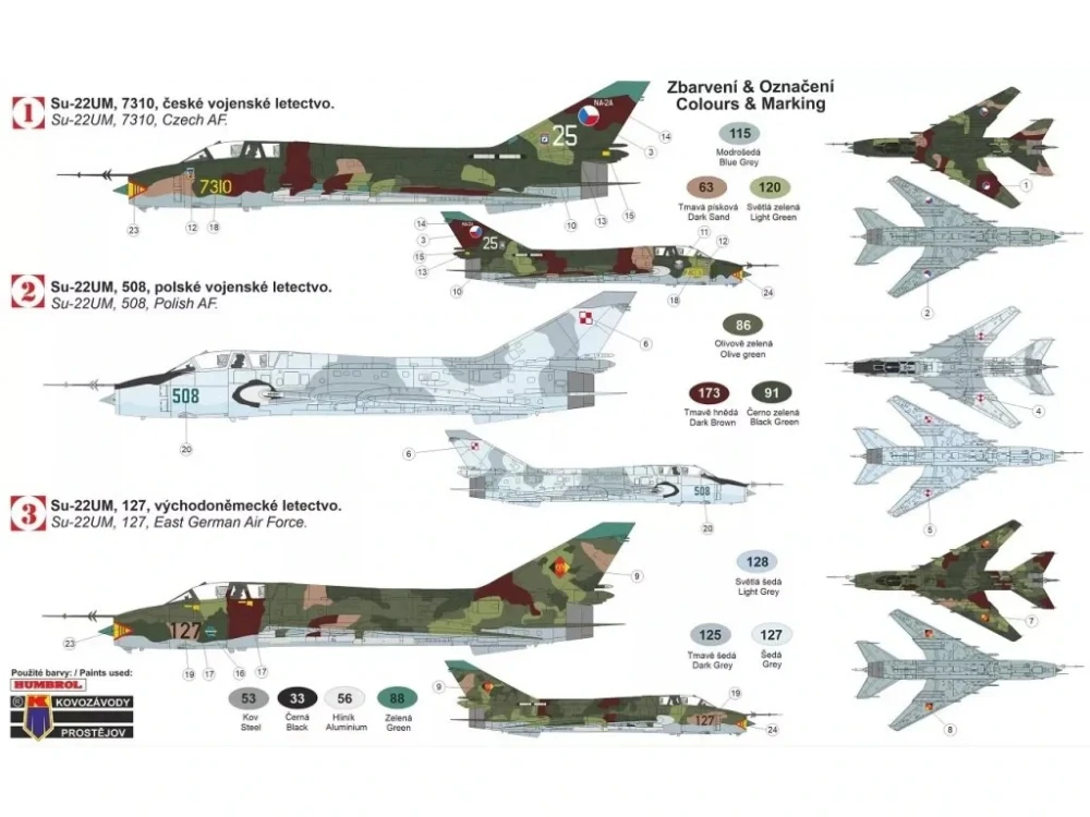 KPM Su-22UM „Warsaw Pact“ (ČR) 1/72