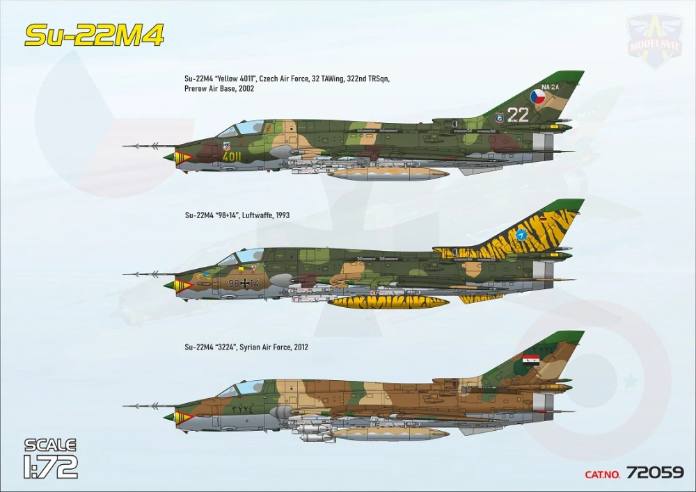 ModelSvit Su-22M4 soviet fighter-bomber (Export ver.) (ČR) 1/72