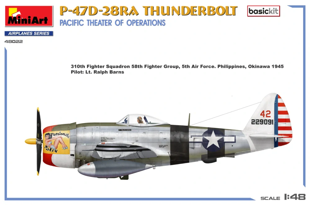 MiniArt P-47D-28RA Thunderbolt Pacific Theater of Operations 1/48