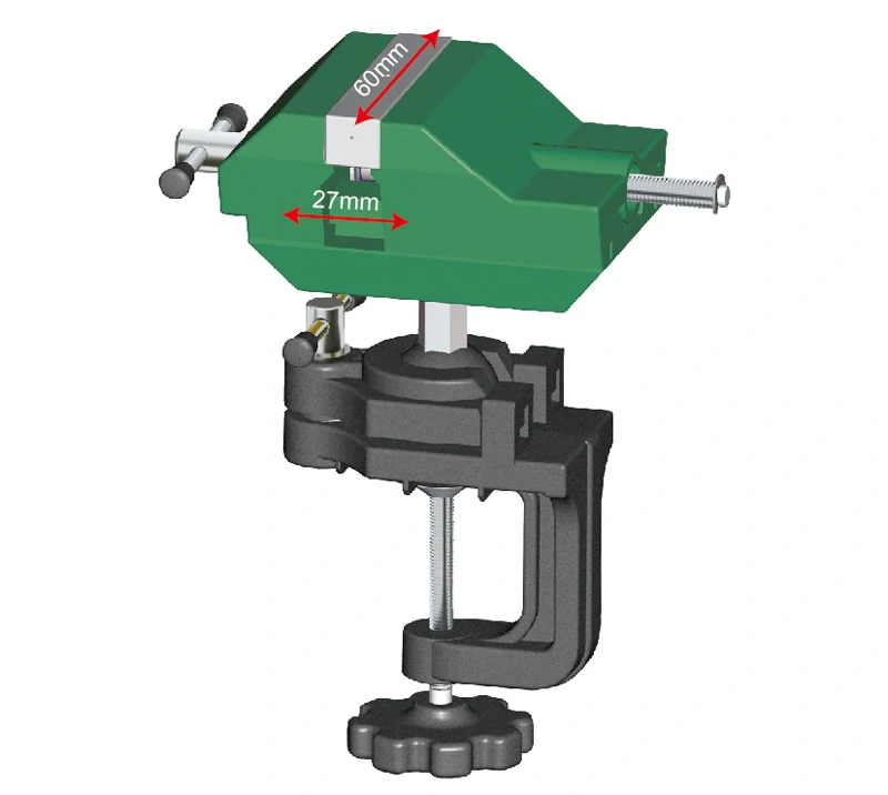Master Tools Mini Vise (Fixed) / Modelářský mini svěrák polohovatelný (s upínákem)