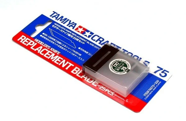 Tamiya Sada 25ks náhradních čepelí + box (Pro Tamiya 74040)