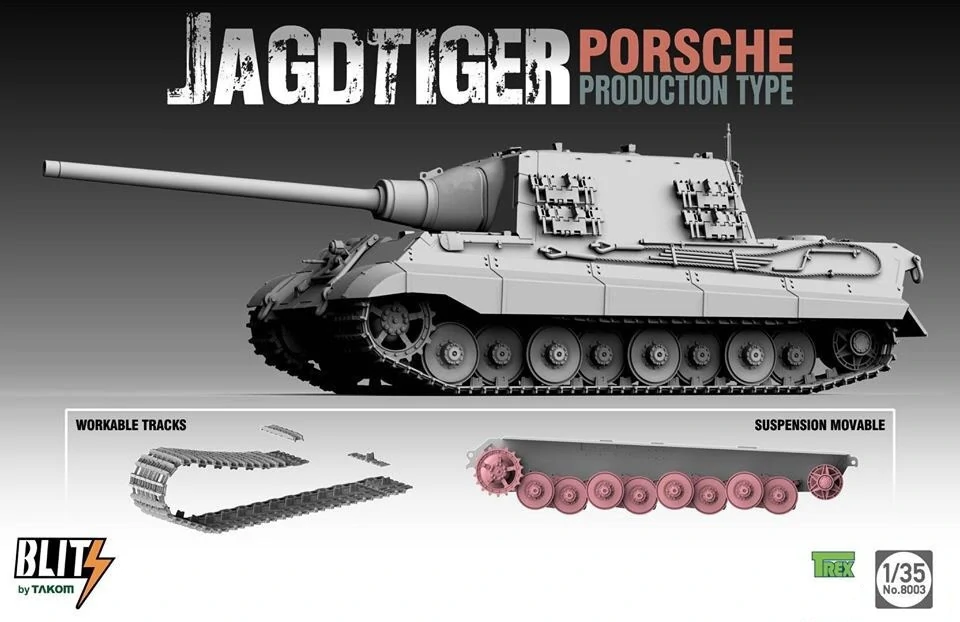 Takom Jagdtiger Sd.Kfz. 186 Porsche Production type 1/35