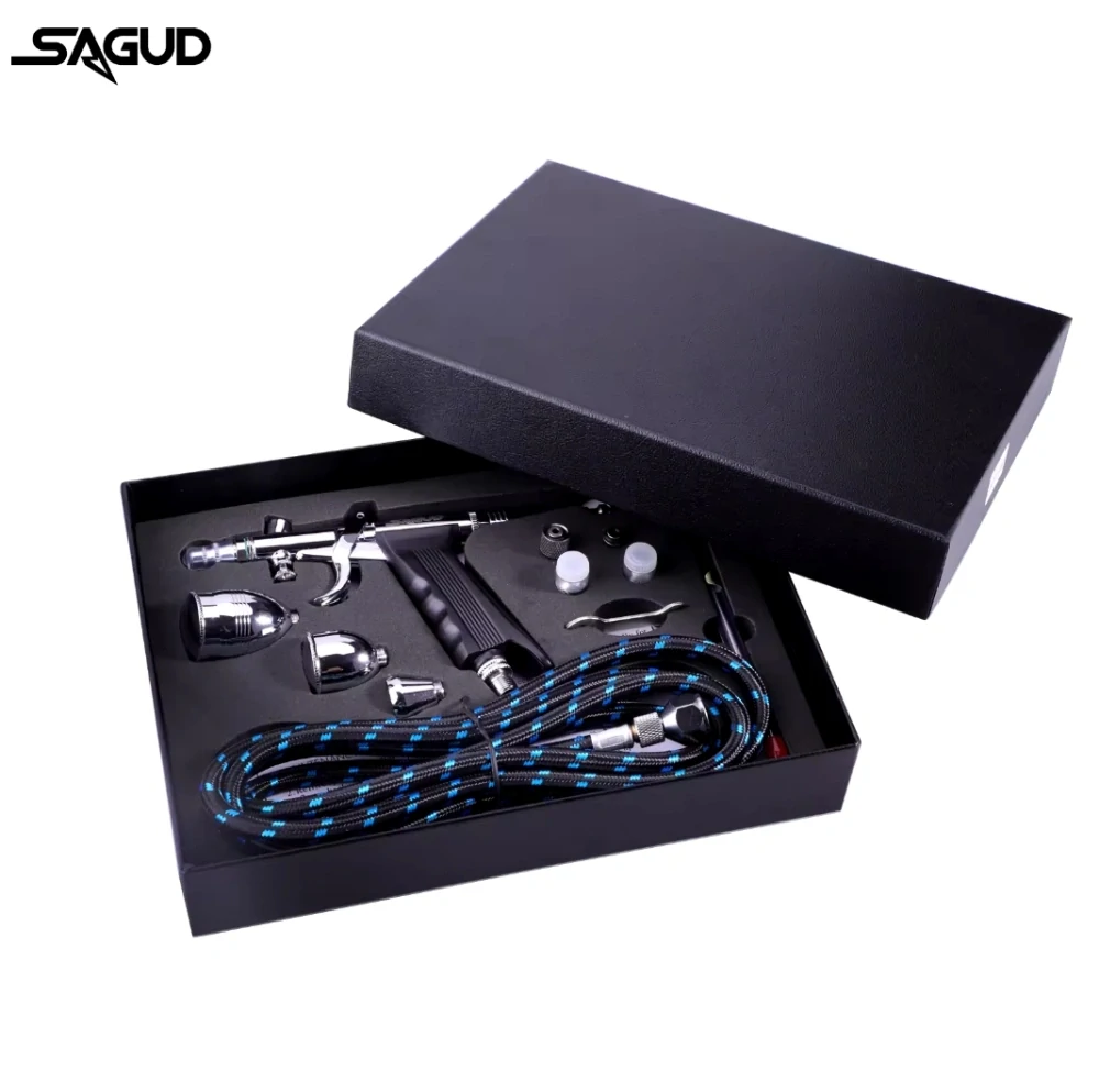 Sagud SD-116B Double Action Airbrush set 0.3mm + 0.5mm + 0.8mm (Trigger type)