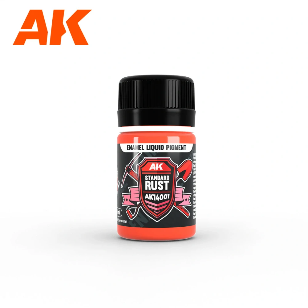 AK Rust & Exhaust Set - Enamel Liquid pigment - 3 x 35ml / Rez a výfuky