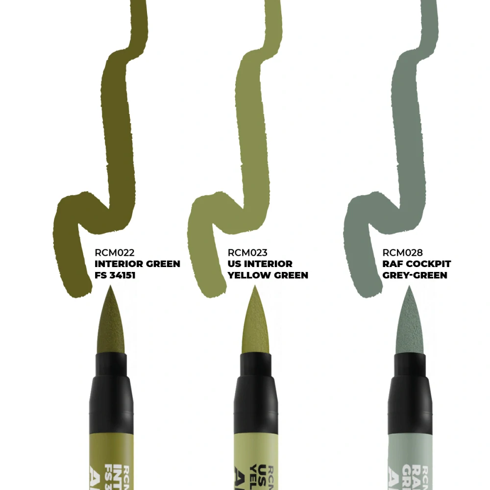 AK WWII Allied Aircraft Cockpit – RC Markers set