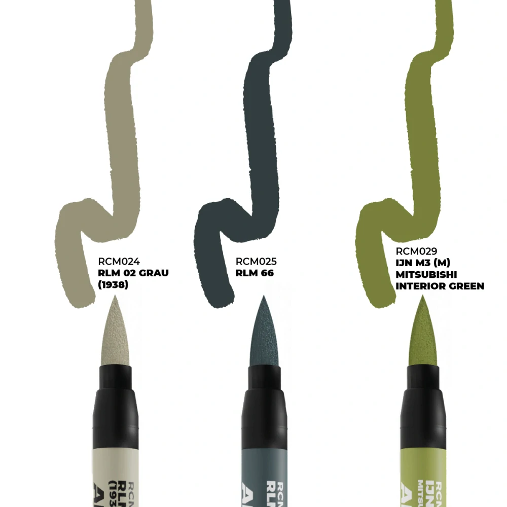 AK WWII Axis Aircraft Cockpit Colors – RC Markers set
