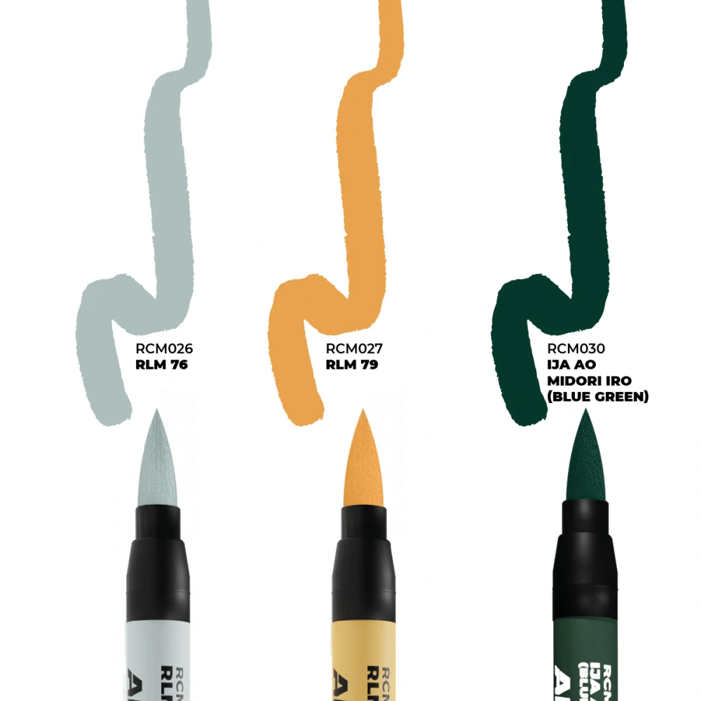 AK WWII Axis Squiggle Cammouflage Colors – RC Markers set