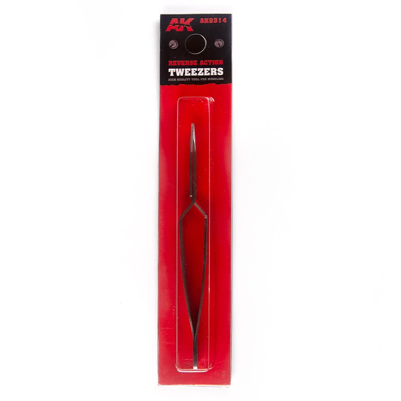 AK reverse Action Tweezer / Křížová nerezová pinzeta (fixační) - rovná