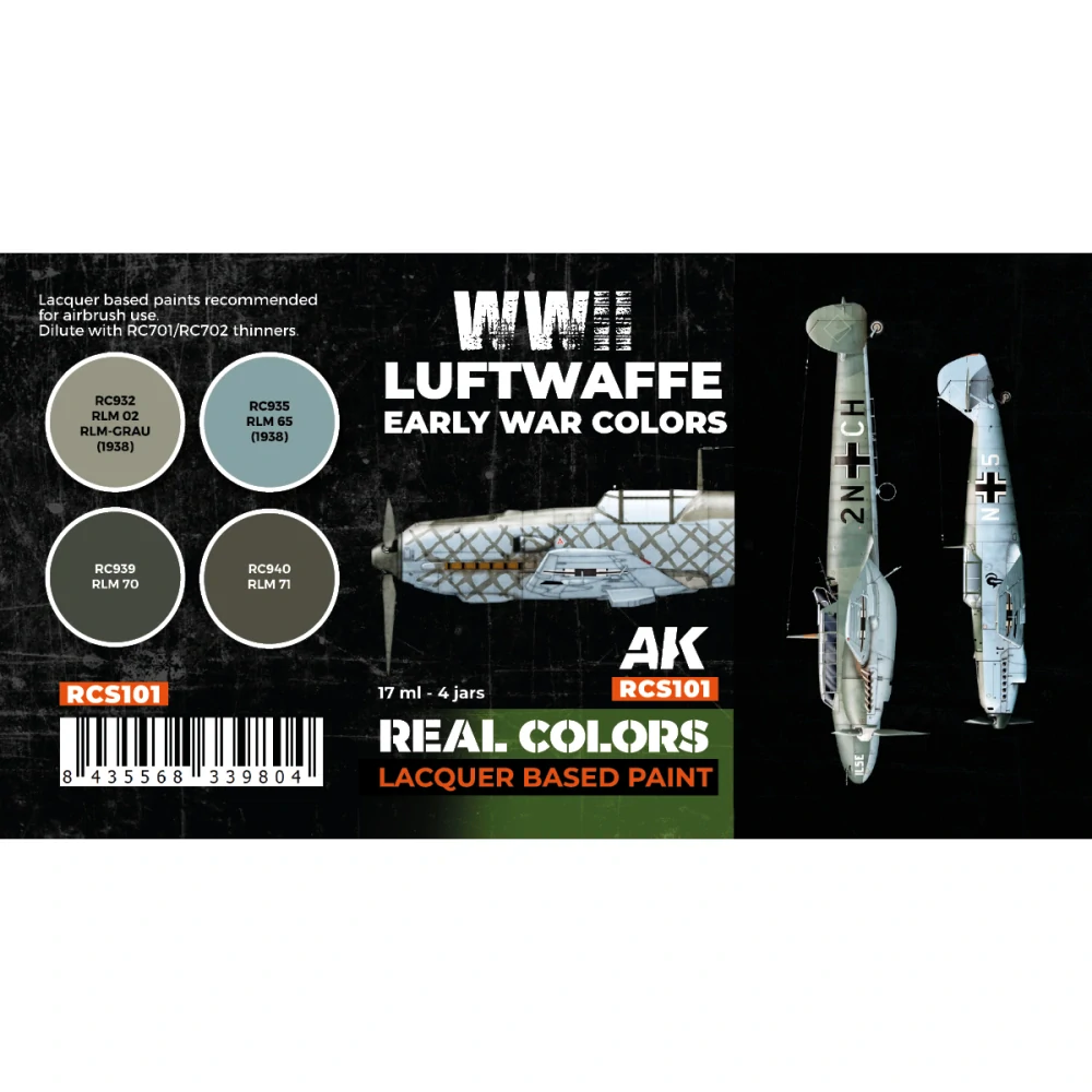 AK WWII Luftwaffe Early War Colors set (4x 17ml)